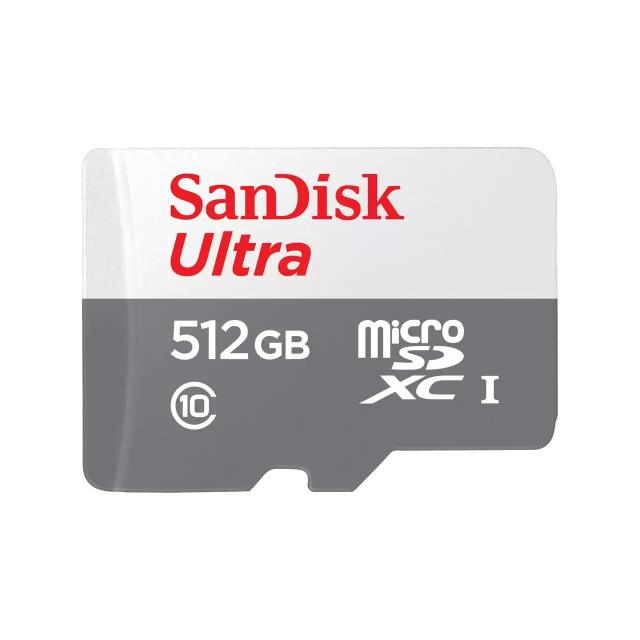 SanDisk 512GB Ultra microSDXC UHS 1カード 100MB/s グレー -SDSQUNR-512G-GN3MN、グレー