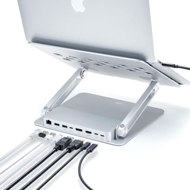 サンワサプライ USB Type-C スタンド付き HDMI DisplayPort出力対応 USB-CVDK9STN