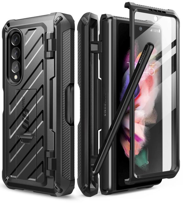 SUPCASE Gala y Z Fold 5G ケース 全面保護 米軍MIL規格取得 保護フィルム付き スタンド機能 ペン収納 耐衝撃 防塵 保護 UBPro シリーズ