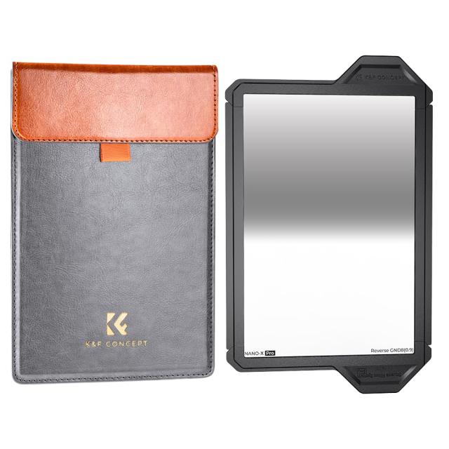 KF CONCEPT ハーフNDフィルター 角型 GND8 リバースグラデーション GND0.9 光学ガラス 36層ナノコーティング 撥水防汚キズ防止 保護ケース付き 落下防止100*150*2mm（X-Proシステム）メーカー直営店