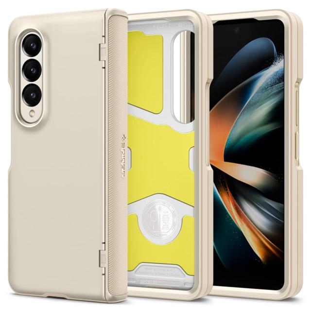 Spigen ケース 全面保護 フルカバー 3重構造 [TPU+PC+XRD] 米軍MIL規格取得 耐衝撃 ワイヤレス充電対応 ギャラクシー Z フォルド 4 スリム・アーマー・プロ