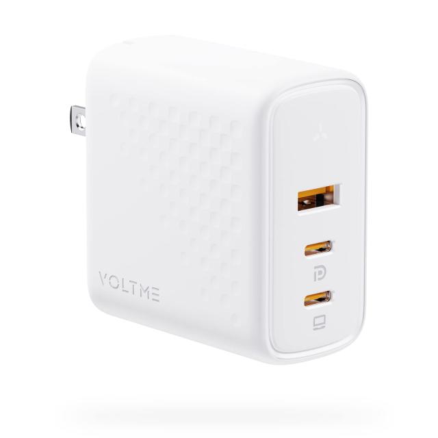 PD 充電器 100W VOLTME 急速充電器 type-c 3ポート搭載 USB-A×1  USB-C×2 GaN(窒化ガリウム)採用 折畳式プラグ コンパクトPSE技術基準適合 usb充電器