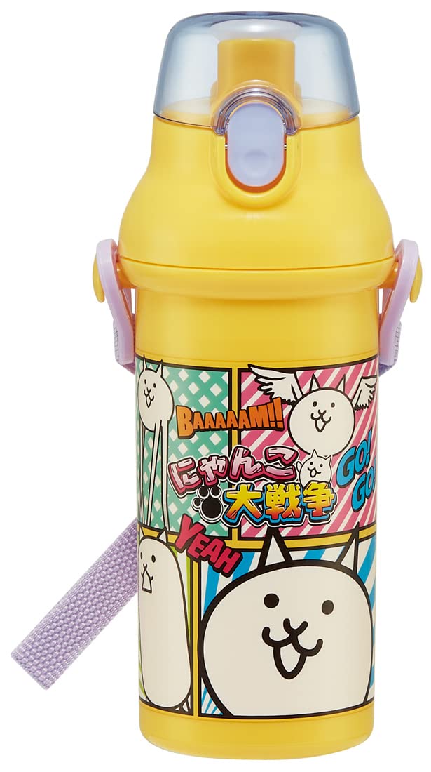 スケーター Skater 子供用 ステンレス 水筒 2way 直飲み コップ飲み にゃんこ大戦争 23 子供に優しい軽量タイプ 男の子 保温 スポーツボトル かわいい キッズ 子供 こども 水瓶