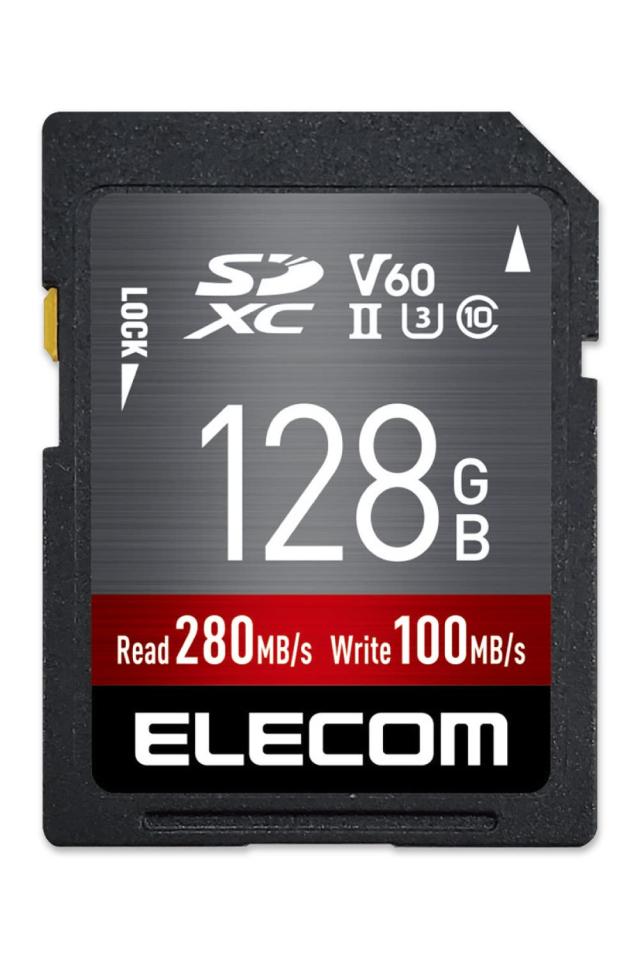 エレコム SDカード 128GB SDXC データ復旧サービス付 UHS-II V60 MF-FS128GU23V6R