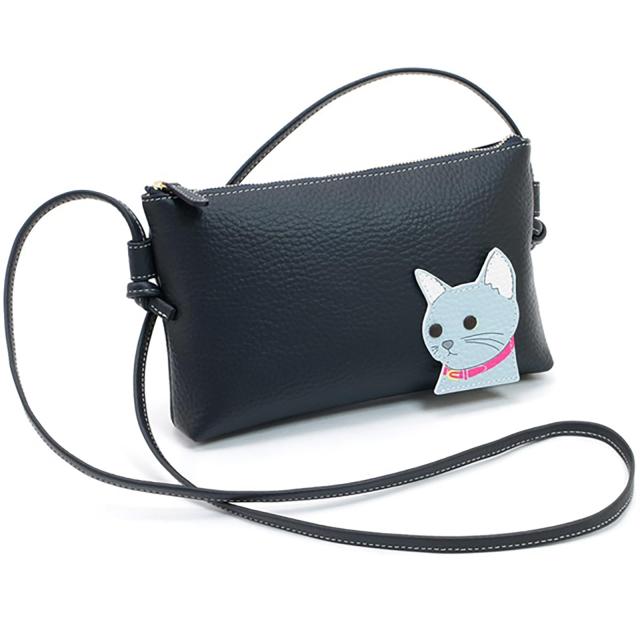キタムラ ねこちゃん ショルダーバッグ P-0683 レディース 紺_1