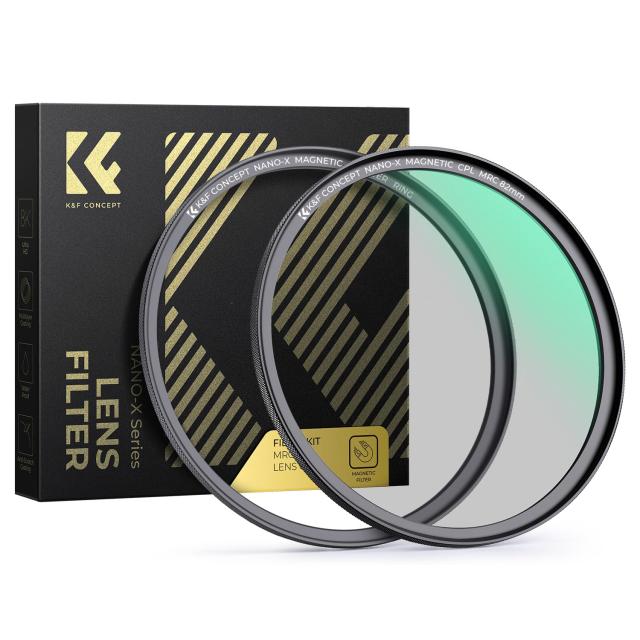 KF CONCEPT 49mm/52mm/55mm/58mm/62mm/67mm/72mm/77mm/82mm CPLフィルター マグネット式アダプターリング 磁気吸着 偏光フィルター