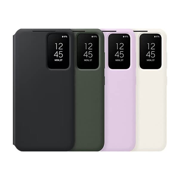 Galaxy S23 5G ケース 純正 スマートビュー ウォレット ケース SMART VIEW Wallet Case EF-ZS911 海外純正品 [並行輸入品] 携帯クリーナー付 (ブラック)
