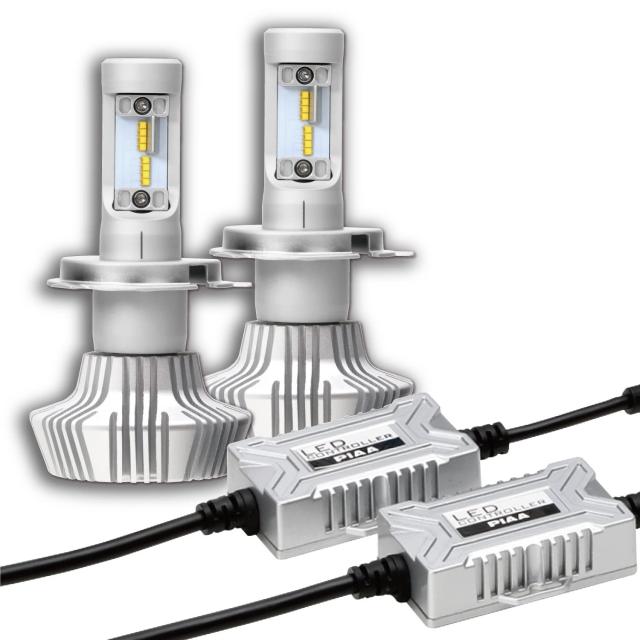 PIAA ヘッドライト/フォグランプ用 LED 6000K 放熱性能を優先したコントローラー別体タイプ 12V 20/20W Hi4000/Lo3200lm H4 3年保証 車検対応 〔ハイブリット車/電気自動車 対応〕 2個入 LEH150