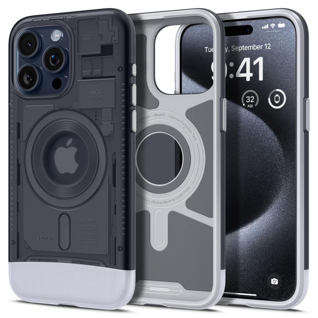 Spigen 創業18年の技術力 iPhone Pro ケース MagSafe対応 マグネット搭載 米軍MIL規格 クラシック C1 マグフィット