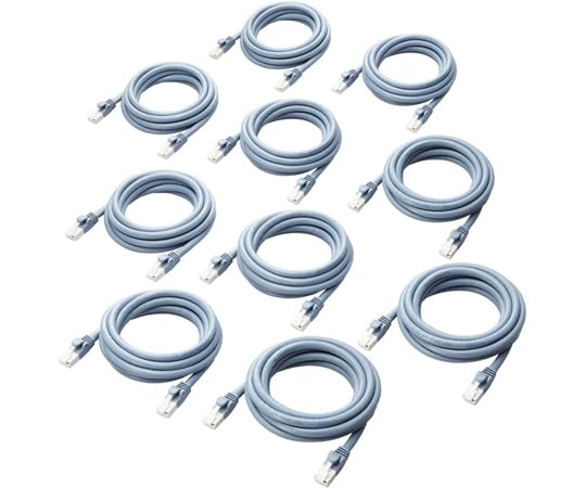エレコム ELECOM LANケーブル CAT6A対応 EU RoHS指令準拠 爪折れ防止 簡易パッケージ仕様 1m/2m/3m ブルー 10個セット LD-GPAT/BU2/RS1 9,125円