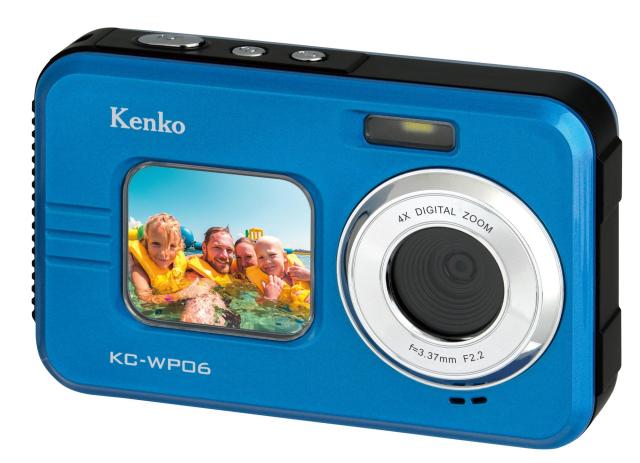ケンコー(Kenko) 防水コンパクトカメラ KC-WP06 ST バッテリー2個セット IP58防塵防水性能 広角25.5mm フロントモニター搭載 2.7K動画撮影 ブルー 163566_7