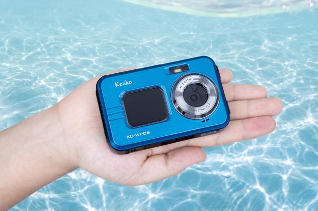 ケンコー(Kenko) 防水コンパクトカメラ KC-WP06 ST バッテリー2個セット IP58防塵防水性能 広角25.5mm フロントモニター搭載 2.7K動画撮影 ブルー 163566_8