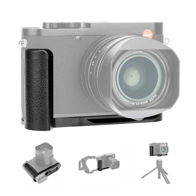 JJC 金属 ハンドグリップ ライカ Leica Q3 / Q3 43カメラ 適用 Leica 19505 グリップ 交換 電池交換が便利