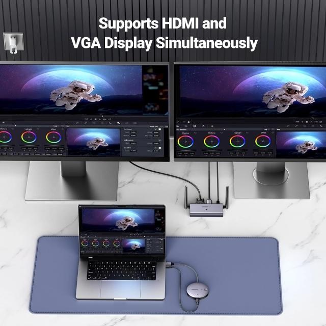 UGREEN ワイヤレスHDMI送受信機セット 4K@30Hz/50m 2.4G+5GHz 日本技適