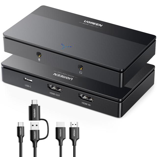UGREEN 4K HDMI キャプチャーボード 4K@30Hz /1080P 60Hzパススルー機能 2K30Hzキャプチャ