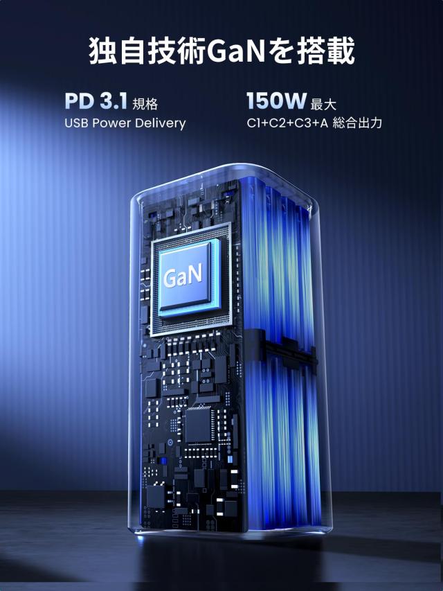 UGREEN 150Wシガーソケット USB C カーチャージャー 4ポートPD3.1 140w+PD3.0 30w+QC3.0 30W+SCP22.5W急速充電器 後部座席同時使用 PD3.1/PD3.0/PPS/QC4+QC4.0/FCP/SCP対応iphone17/15/14,Galaxy iPad MacBook ラップトップなどに_4