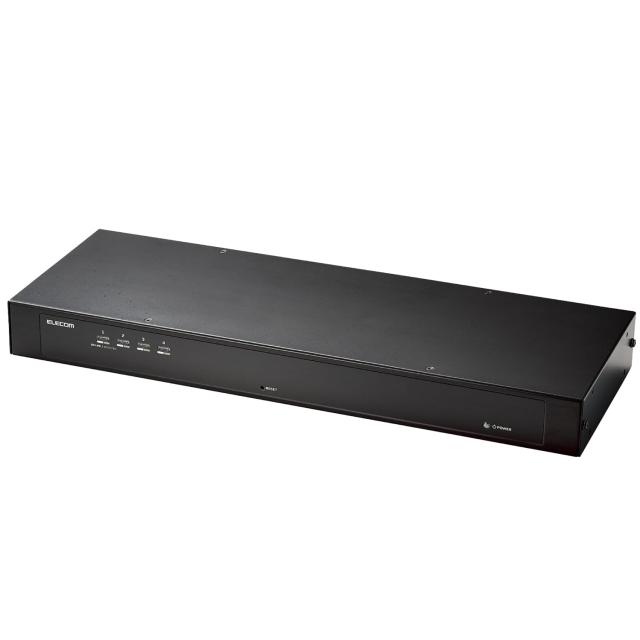 エレコム マイコンうつり変わり器 KVM取り替えっこ VGA(D-sub15pin) 4界面 マイコン4台うつり変わり 仕合わせ式 エミュレート役立つこと積み上げる KVM-RVUSN4