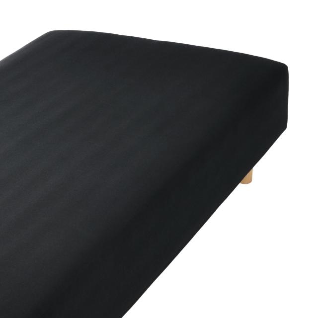 無印良品 フィットするボックスシーツ セミ ダブル兼用 120-140 200 18-28cm用 綿混