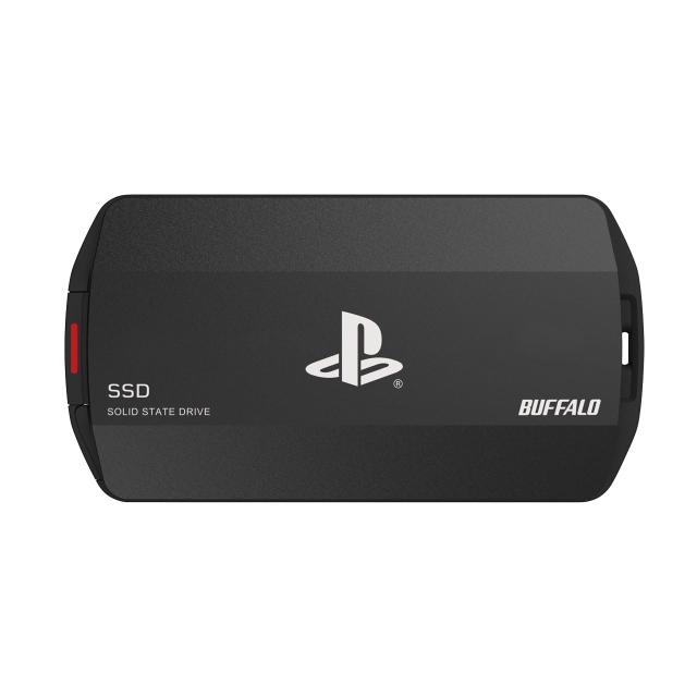 バッファロー SSD 外付け PlayStationライセンス取得済 PS5 Pro PS4 Pro対応 USB3.2 Gen2 Type‐AC両対応 防塵防滴 IP55 耐衝撃 MIL‐STD