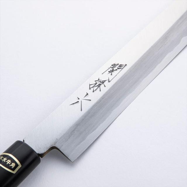 貝印 KAI 関孫六 白紙鋼 （白紙2号）柳刃 300mm 和包丁 刺身 本格刃付け 高級包丁 日本製 鋼 AK2286_2