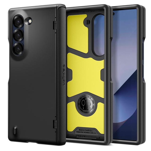 Spigen Samsung 認定 Gala y Z Fold 6 ケース 全面保護 フルカバー 3重構造 米軍MIL規格取得 耐衝撃 ワイヤレス充電対応 5 スリム アーマー プロ_1