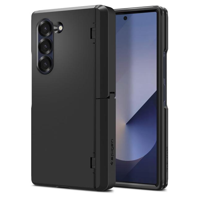 Spigen Samsung 認定 Galaxy Z Fold 6 ケース スタンド付き 強力保護 ヒンジ保護 背面保護 全面保護 耐衝撃 ワイヤレス充電対応 タフ・アーマー・プロ P