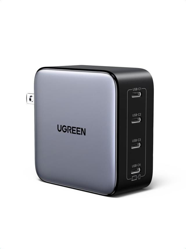 UGREEN Nexode 充電器 100W 4ポートタイプC 急速充電器 USB-C×4 PD3.0 GaNInfinity 窒化ガリウム PPS規格対応 折り畳み式 軽量 iphone17/16対応/Android Galaxy Macbook iPad向け ノートPC その他USB-C機器対応 PSE技術基
