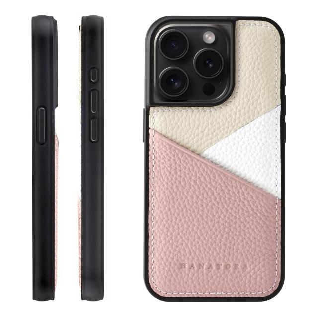 HANATORA for iPhone ケース 本革 耐衝撃 スマホケース スマホ カードポケット パステルカラー シュリンクカーフレザー ギフト マグネットなし