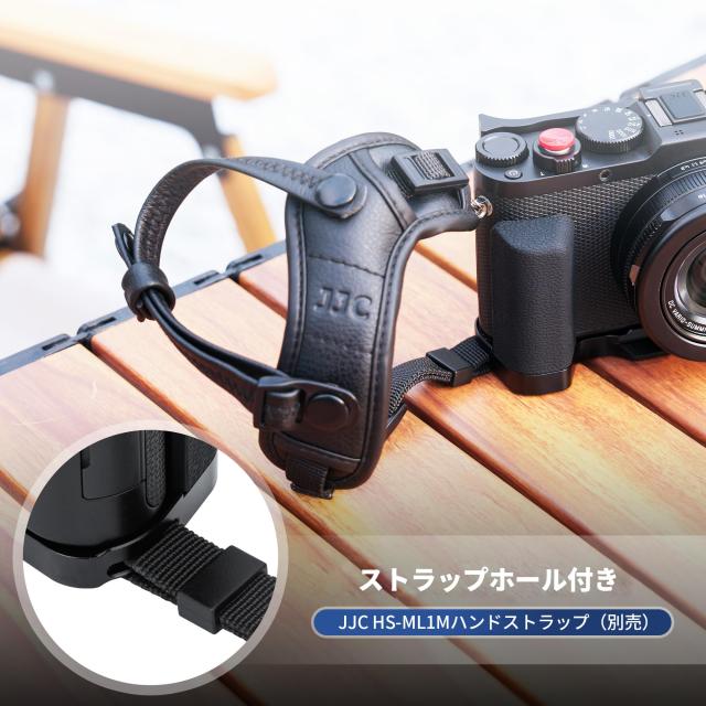 JJC 金属 L型ハンドグリップ ライカ Leica D-Lux 8カメラ適用 電池交換が便利 底の1/4-20のネジ アルカタイプ 黒い_5