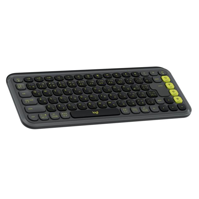 ロジクール POP ICON KEYS ワイヤレス キーボード K680GR 薄型 静かなタイピング Bluetooth Logi Bolt ワイヤレスキーボード 無線 Easy-Switch