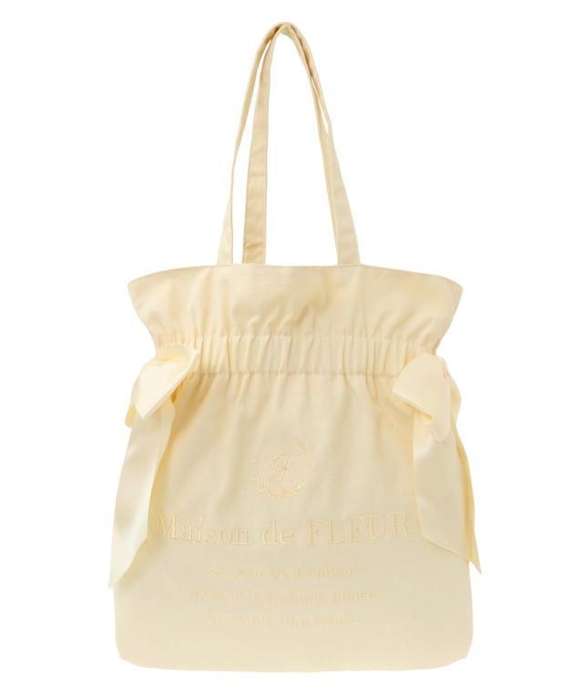 Maison de FLEUR(メゾン ド フルール) EC キャンバスダブルリボントートバッグ イエロー バッグ 8S43F0J2200 7,178円