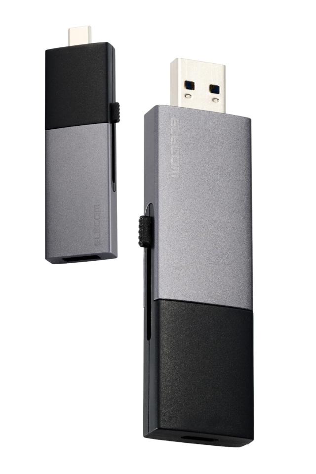 エレコム 外付けSSD USB3.2 Gen2 対応 スライド式 タイプC タイプA スライド切り替え_3