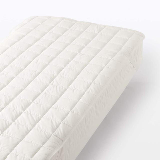 無印良品 ウール混わたベッドパッド ゴム付／ＳＳ ２００ｃｍ