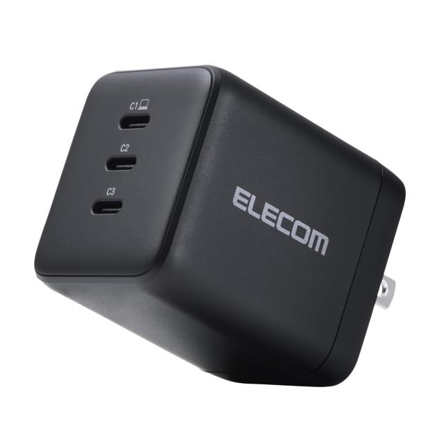 エレコム 充電器 100W 3ポート USB-C×3 USB PD対応 スイング式プラグ採用 ブラック MPA-AC113100BK