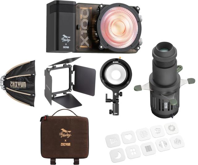 ジーウン Zhiyun 撮影用LEDライト MOLUS スポットライトアタッチメントセット 100W出力 USB-PD/ACアダプター駆動対応 ZYアクセサリマウント 52,194円