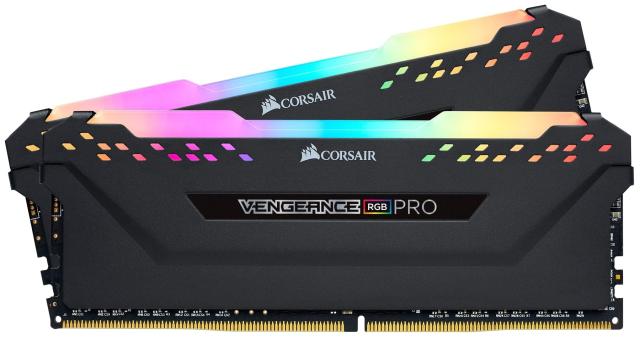 CORSAIR VENGEANCE RGB PRO DDR4 メモリ 16GB（8GB×2）最大3600MHz対応 Intel XMP対応 CL18 デスクトップPC用 ブラック