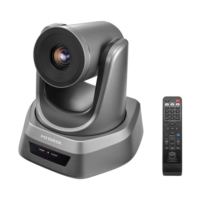 アイ・オー・データ USBカメラ 8倍光学ズーム パン・チルト対応 リモコン操作 ウェブカメラ Full HD オートフォーカス Web会議 Chromebook対応