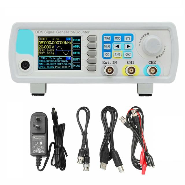 Cleqee DDS信号発生器 266MSa s デュアルチャネル周波数計 高精度 任意波形 多機能 JDS6600 デジタル信号発生器