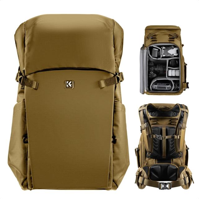 KF Concept カメラバッグ カメラバックパック カメラリュック 大容量 おしゃれ nikon canon Sigma Tamron sonyなどカメラ兼用 15インチPC 多機能 男女兼用