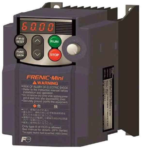 富士電機FRN1.5C2S-2J インバーター FRENIC-Mini 三相 200V 1.5KW （三相モーター制御用） 省エネ インバータ 標準形 ダイナミックトルク