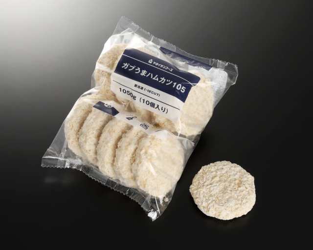 「冷凍」ヤヨイサンフーズ ガブうまハムカツ105 1050g×4の通販は
