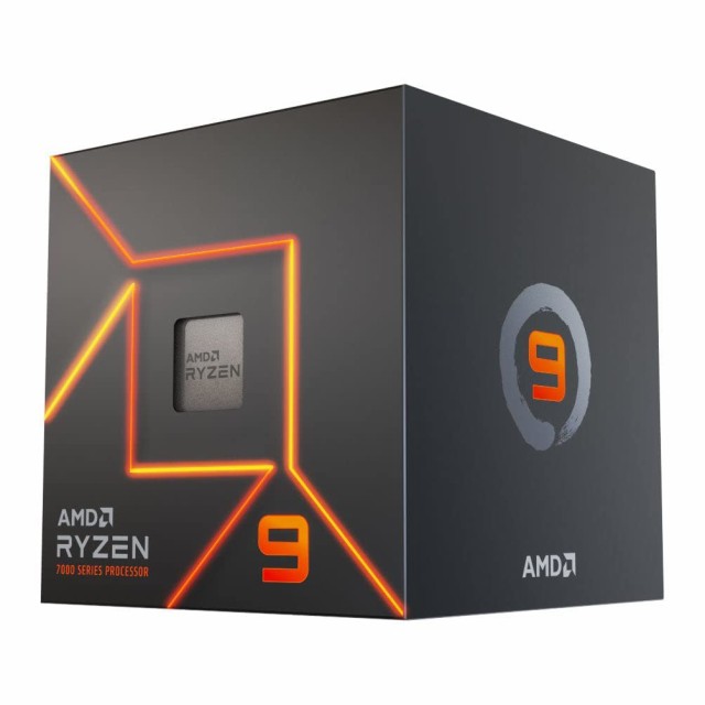 AMD CPU Ryzen 9 7900 with Wraith Prism Cooler 3.7GHz 12コア / 24スレッド 76MB 65W 正規代理店品 100-100000590BOX