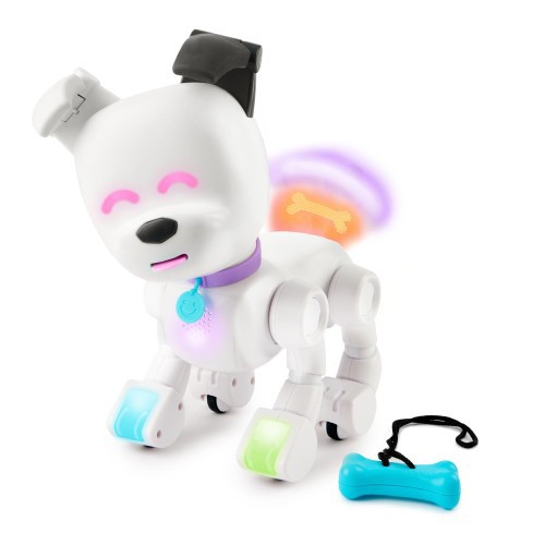 Dog-E インタラクティブロボット 犬 カラフルなLEDライト付き 200以上の音と反応、アプリ接続 (対象年齢6歳以上)の通販は
