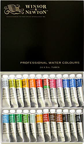 Winsor Newton ウィンザーニュートン 水彩絵具 ウィンザーニュートン プロフェッショナル ウォーターカラー 24色セット 5ml