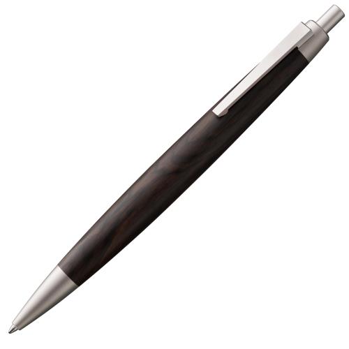 LAMY（ラミー）2000 ブラックウッド ボールペン 黒 - グラナディラ材（アフリカンブラックウッド）製ボディ パラジウム仕上げのエレガントなボールペン - 最適なバランス - 大容量リフィル 線幅 M 黒 LAMY M 16 付き