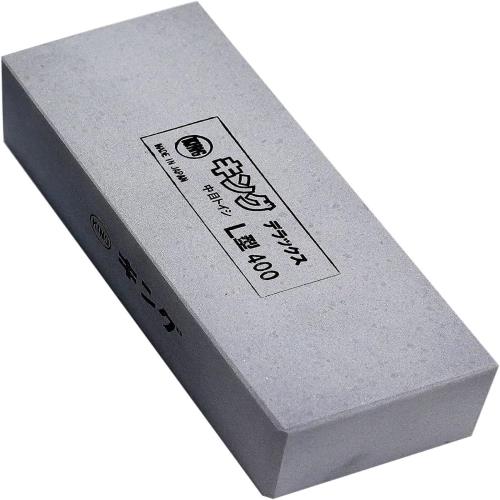 キング砥石 デラックス No.400L型 220×80×70 粒度:#400 荒研ぎ用 グレー