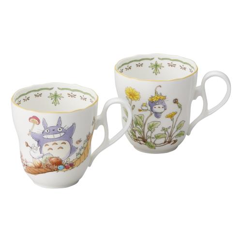 Noritake ノリタケ マグカップ ( ペアセット ) 375cc となりのトトロ 電子レンジ対応 2個 ボーンチャイナ 4924-37L/TP97855