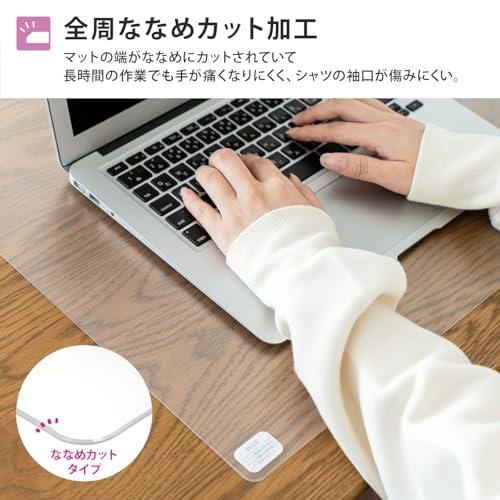 プラス デスクマット マウス対応 エコノミータイプ サイズ 多数 マット めくれにくい インクが移りにくい 1.2？厚 薄手 1045×620？ 透明 DM-006ES 41-051_4
