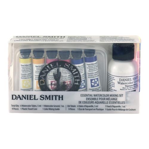 ダニエルスミス(Daniel Smith) 透明水彩絵具 エキストラファイン エッセンシャルミックス 6色セット グラウンド付 5ml(2号) 285610117