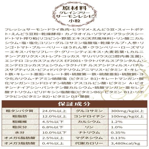 ブリスミックス グレインフリーサーモン素粒子6kg